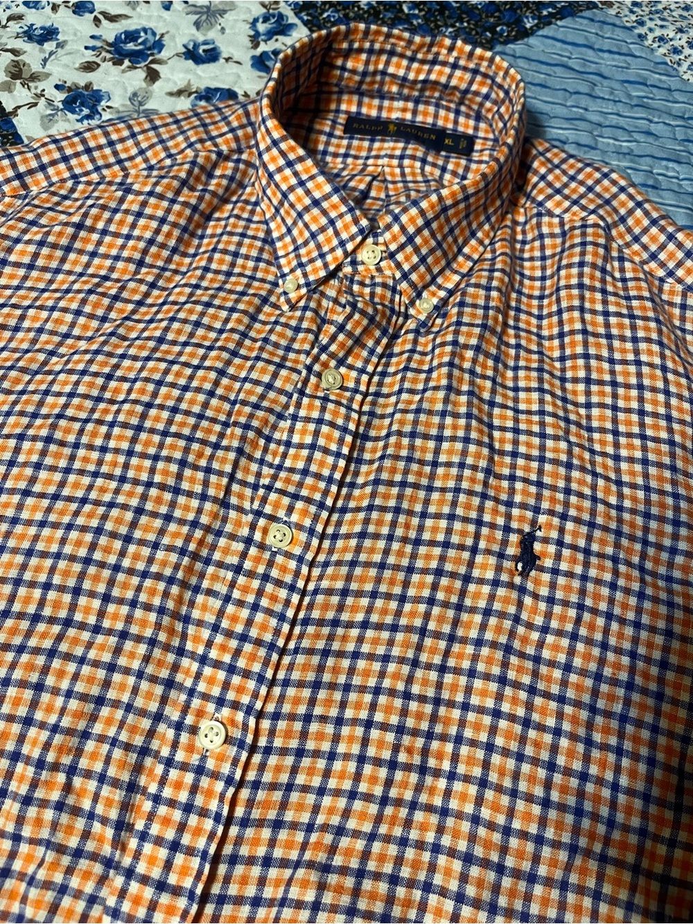 Ralph Lauren Men’s XL Plaid Short Sleeve Button Up